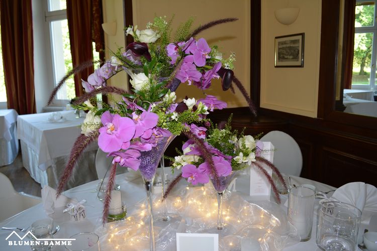 Blumen-Bamme - Tischdekoration