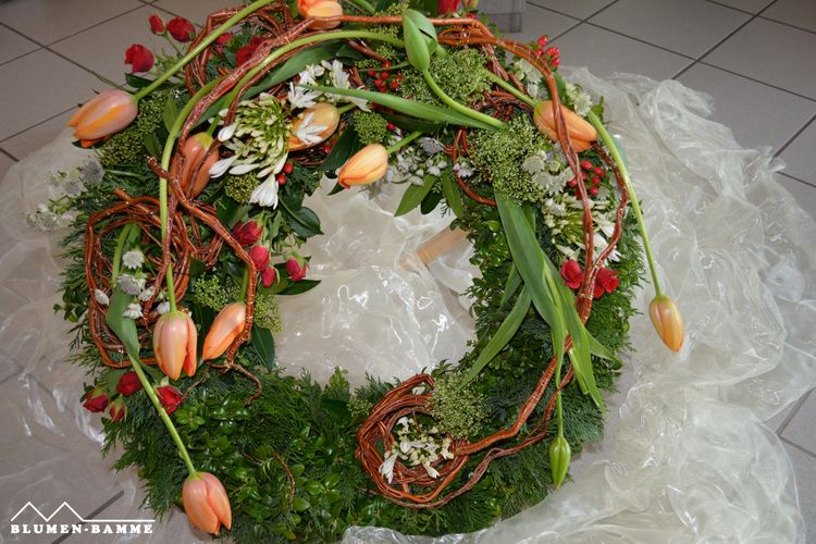 Blumen-Bamme - Trauerdekoration