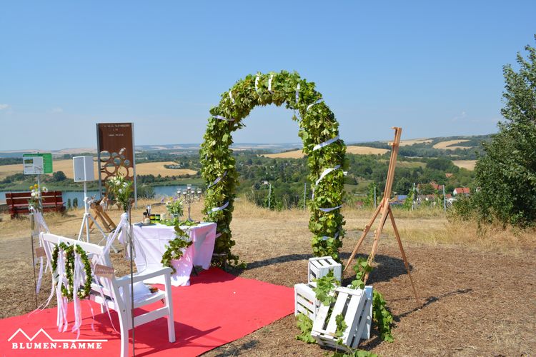 Blumen-Bamme - Hochzeitsdekoration