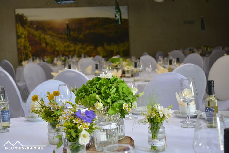 Blumen-Bamme - Tischdekoration