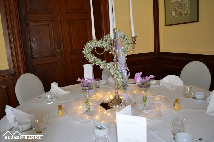 Blumen-Bamme - Tischdekoration